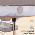 3 in 1 Adjustable Portable Crib, and Bed for Infants Khaki