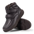 thumbnail image 2 of FitVille Botas de invierno anchas para hombre, botas de nieve gruesas y cálidas, botas ligeras antideslizantes impermeables con forro de piel y gancho, 2 of 5