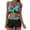 Black, variant on CAIXIA Womens High Waisted Swimsuits with Boy Shorts Brazilian Triangle Top Stripes Halter Bikini Two Piece Bathing Suits
