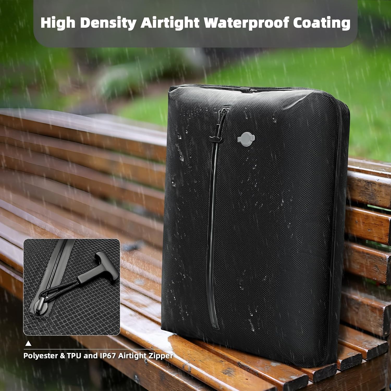 Vacuum Travel Bags with Pump, Reusable Vacuum Storage Bags for Travel, Waterproof Backpack Vacuum Luggage, Vacuum Seal bags for Clothes, Suitcase, Backpack, Carry (2Pcs+Pump)