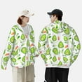 thumbnail image 4 of Lsque Kawaii Avocado UPF 50+ Lightweight Sun Protection Men's Women's Long Sleeve Shirt, Hoodie Performance -XX-Large, 4 of 9