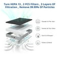 thumbnail image 3 of Fithood Lifubide Large Room Air Purifier, H13 True HEPA,4555 Sq.Ft Coverage,24dB Low Noise For Bedroom,Removal Of 99.99% 0.01 Microns Particles, Pet Dander Smoke Odor Dust,PM2.5 Monitor, Smart Air Pur, 3 of 5