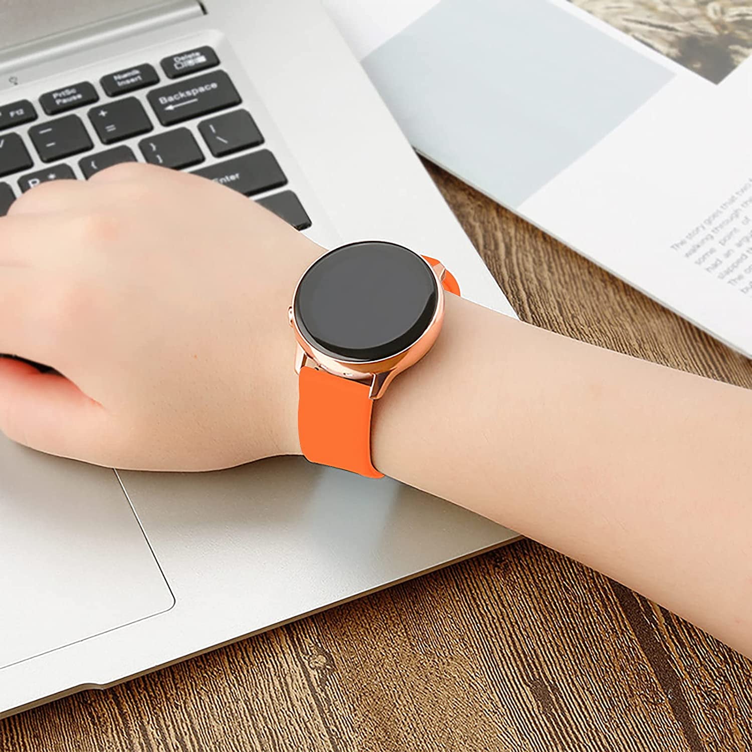 SHAR Ewenys Soft Silicone Sports Strap for Smartwatch Compatible with Samsung Galaxy Watch 3 45mm Huawei Watch GT3 GT2 46mm Amazfit GTR3 GTR2 Walmart