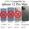 thumbnail image 4 of for iPhone 12 Pro Max Case Compatible with MagSafe, Luxury Love Heart Soft Phone Case, Full Camera Lens Protection Magnetic Case for iPhone 12 Pro Max for Women Girls (6.7") - Red, 4 of 12