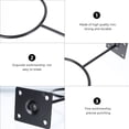 thumbnail image 3 of Shisuyan 2Set Basketball Storage Shelf Iron Black Round Rack for Sports Enthusiasts, 3 of 8