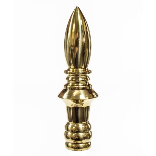 Polished Brass Classic Spire Finial 3"h