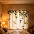 thumbnail image 5 of Bowayaoa Printed Short Curtain Panels 2 Panel, Polyester Cafe Curtains, Washable Light Filtering Window Drapes, Tier Curtains for Kitchen Bedroom Bathroom Home Decor, 5 of 9