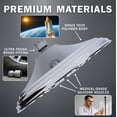 thumbnail image 4 of Aqua Elegante Rainfall Shower Head for Overhead Luxury Rain Showers - 2.5 GPM - Polished Chrome, 4 of 8