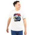 thumbnail image 3 of Don’t Mess With America Bald Eagle Plus Size Crewneck Graphic Tee Shirt Brisco Brands 3X, 3 of 6