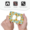 thumbnail image 4 of Kdxio White Polka Dot Sunflower Decorator Light Switch or Receptacle Outlet Wall Plate Decorator Wall Plate Child Safe Outlet Cover-Style S, 4 of 6