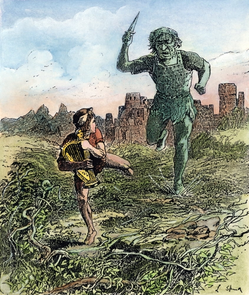 Jack And The Beanstalk Njack Fleeing With The Magic Harp From The Giant Illustration 10 By Lancelot Speed For The Trad Walmart Com Walmart Com
