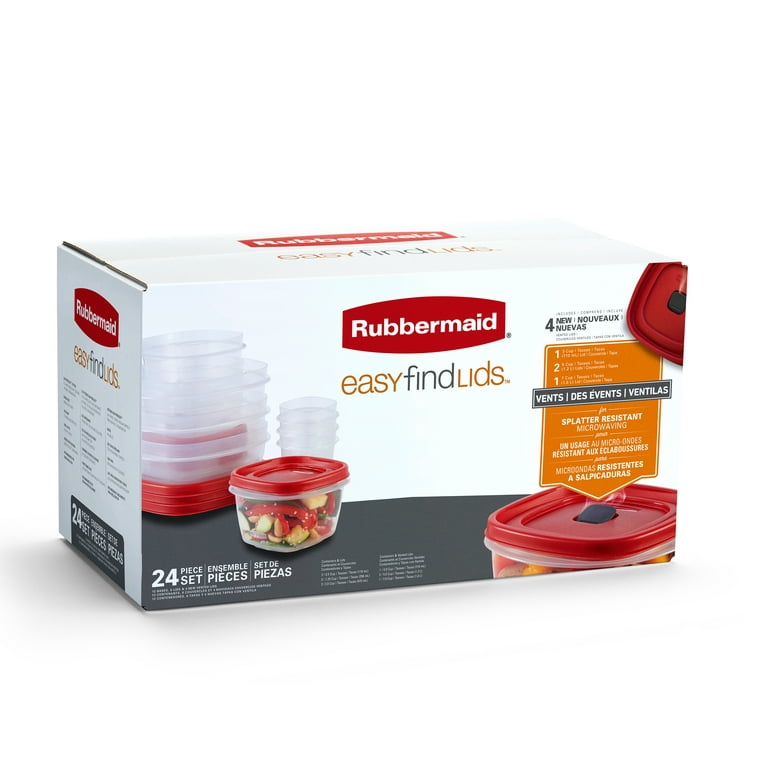 Rubbermaid® Easy Find Lids™ Food Storage Containers Set, 24 pc - King  Soopers