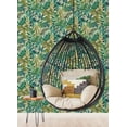 thumbnail image 4 of Caroline et Bettina Turquoise Feuilles Peel & Stick Wallpaper, 4 of 7