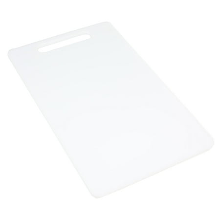 Chef Craft Basic Solid Plastic Cutting Board, 17.5 x 11 inch, White