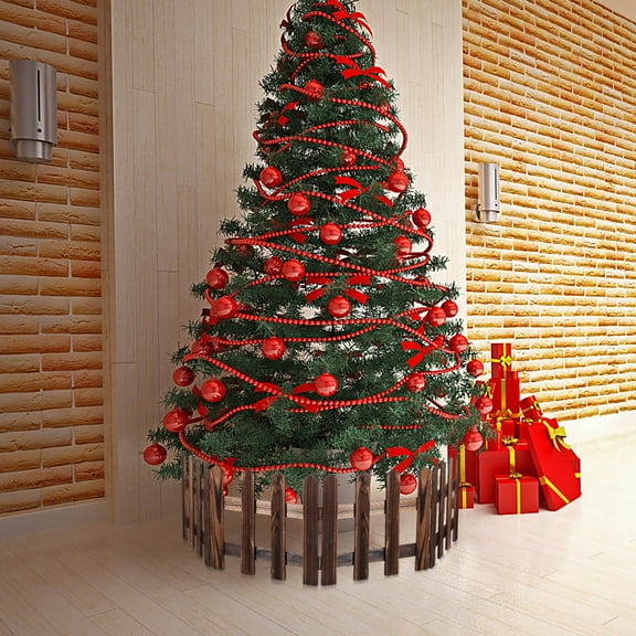 Pretyzoom Small Picket Fence Decoration Brown Fence Decorations Outdoor 1Pack