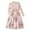 Beige, variant on Odeerbi Kids Girls Cute Floral Dresses Rib Knit Long Sleeve Dress Fashion Flower Print Round Neck A-Line Dress Kids Girls Clothes