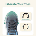 thumbnail image 2 of AOV Womens Wide Walking Shoes with Arch Support Plantar Fasciitis Sneakers Wide Width Orthotic Tennis Shoes Size 11 Blue, 2 of 5