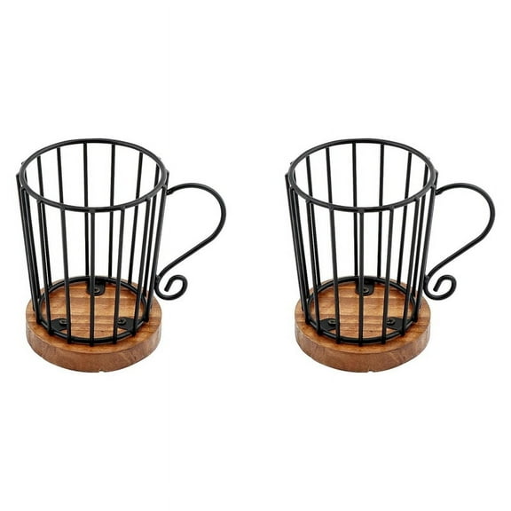 2X Coffee Pod Holder K Cup Organizer, Holders for Counter Pods Storage Organizer Decor