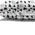 thumbnail image 4 of Cow Print Pet Bed, Animal Cow Hide Pattern Doodle Cartoon Drawing Farming Husbandry, Chew Resistant Pad for Dogs and Cats Cushion with Removable Cover, 24" x 39", Black White Lilac, by Ambesonne, 4 of 4