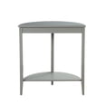 thumbnail image 2 of Bowery Hill Contemporary Wood Half Moon Shaped Console Table in Gray, 2 of 4