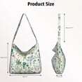thumbnail image 2 of Boho Floral Butterfly Canvas Crossbody Bag – Cute Bee and Flower Pattern for Daily Use, 2 of 5