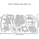 thumbnail image 2 of Troqueles de corte de lirios de hibisco para hacer tarjetas, troqueles de flores para manualidades, álbumes de recortes, diarios, repujado y decoración en papel., 2 of 9