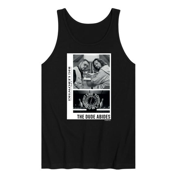 The Big Lebowski - The Dude Abides; Time To Bowl - Men's Jersey Tank Top