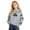 Grey, variant on St. Patrick's Day Girls Hooded Sweatshirt With Print And Pocket Cozy Pullover Casual Kids Top Irish Green Pullover Hoodie 3-14Y