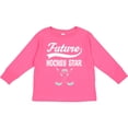 thumbnail image 3 of Inktastic Hockey Star Future Boys or Girls Long Sleeve Toddler T-Shirt, 3 of 5
