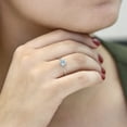 thumbnail image 3 of Gem Stone King 10K White Gold Sky Blue Topaz Solitaire Engagement Ring for Women (1.00 Cttw, Round 6MM, Gemstone November Birthstone, Available in Size 5,6,7,8,9), 3 of 5