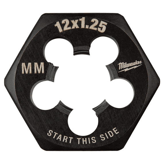 Milwaukee Tool M12-1.25 mm 1-Inch Hex Threading Die