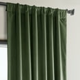 thumbnail image 5 of Half Price Drapes Eden Green Heritage Plush Velvet Room Darkening Curtains (1 Panel), 50W X 96L, 5 of 12