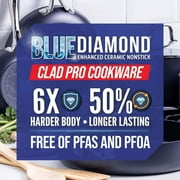 Blue Diamond HD Stainless Steel Clad Pro 10-Piece Set