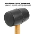 thumbnail image 3 of GreatNeck Rubber Mallet with Hickory Handle, Black, 8 oz, 3 of 9