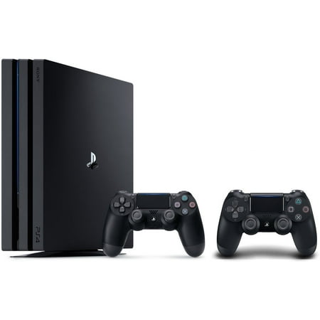 PlayStation 4 Pro Console Bundle: PS4 Pro 1TB Console, Two Dualshock Wireless Controllers