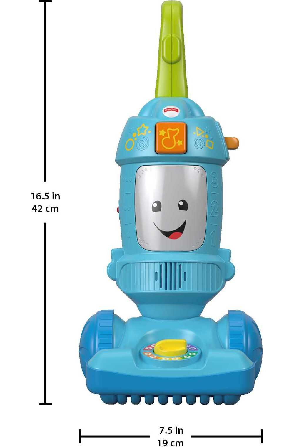 Fisher-Price Laugh & Learn Light-Up Learning Vacuum Electronic Toddler Push Toy - image 3 of 6