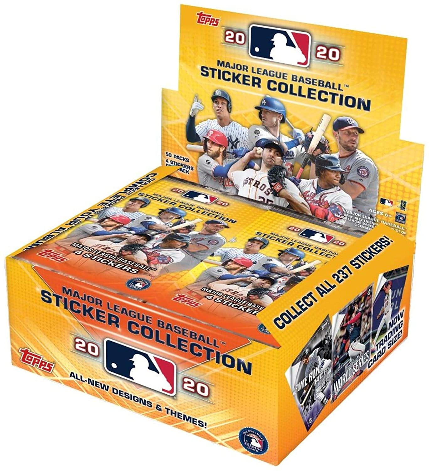 2019 Topps Baseball Stickers EXCLUSIVE 16 Box Blaster CASE-640 Sticker+16 Poster 