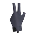 thumbnail image 1 of 3 dedos Glove Billiard Juego informal Ligero Pooker Pool Glove Gris negro izquierdo S, 1 of 8