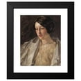 thumbnail image 2 of William Merritt Chase 15x18 Black Modern Framed Museum Art Print Titled - Portrait of Esther M. Groome (circa 1912), 2 of 5