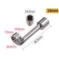 thumbnail image 1 of Automotive Hex Wrench Socket Set, Professional Fuel Injection Pipe Socket Wrench for Car Engine Repair, Durable Steel Mechanic Tool for Diesel & Gas Vehicles, 1 of 8