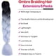 thumbnail image 2 of Extensión para Trenza Cabello para trenzas 24 Pulgadas Trenzas Jumbo Cabello 6 Piezas Trenzas de pelo Kanekalon Sintético Ombre Pelo Trenza Jumbo Trenzas sintéticas Cabello, 2 of 5