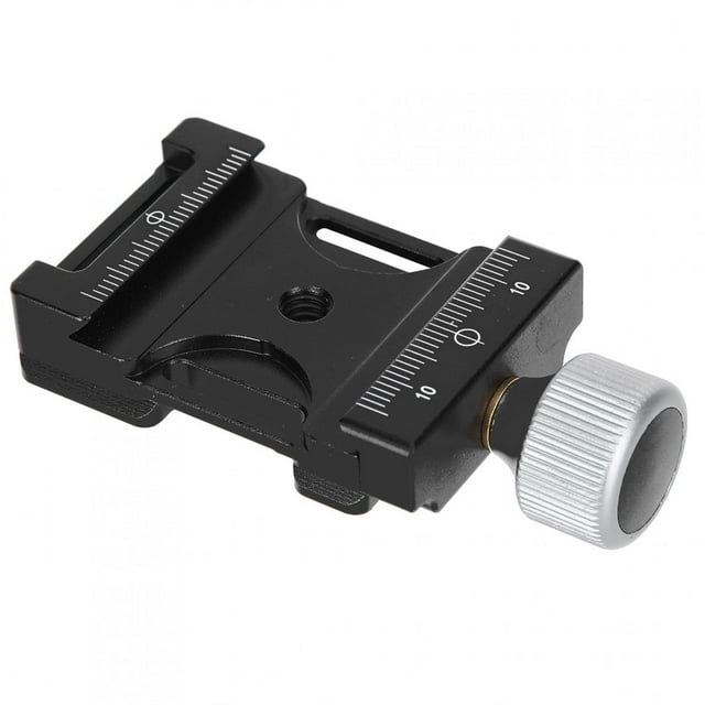 38Q Aluminium Alloy AntiSlip Quick Release Plate Clamp Accessory with 1/4in Screw Hole
