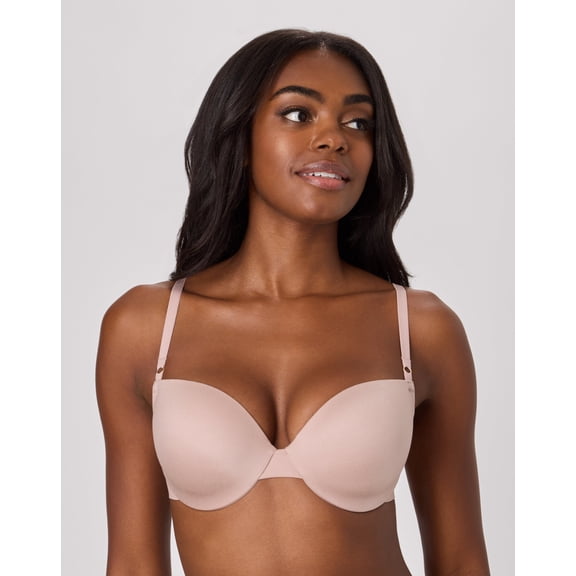 Maidenform Comfort Women's Push-Up Underwire Bra - Convertible Straps - Evening Blush 36B