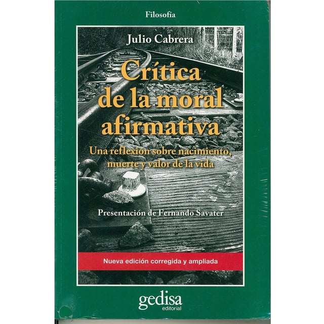 Crítica de la moral afirmativa Gedisa 9788497848657