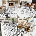 thumbnail image 5 of Large Area Rugs for Living Room Bedroom, Black Leaves 5'x8' Rug Washable Carpet Runner Indoor Outdoor, Summer Botanical Non Slip Floor Mats Rug for Kitchen, Bathroom, 5 of 8