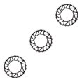thumbnail image 4 of Maytalsory 1/2/3/5 Durable Crank set For Bicycles Guaranteed Compatibility And Improved Performance Alloy Bicycles Crank Bike Crank set 50T black 3PCS, 4 of 6