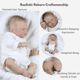 thumbnail image 3 of WAWA-HAOKEAI Oliver James 17 Inch Reborn Baby Boy Doll with Weighted Cloth Body and Accessories, 3 of 7