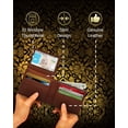 thumbnail image 7 of Slim Bifold Wallets For Men RFID - Front Pocket Leather Small Mens Wallet With ID Window Gifts For Men, 7 of 7