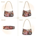 thumbnail image 2 of Womens Chain Shoulder Bag Flowers Blossom Classic Tote Handbags Fashion Clutch Hobo Purse with Zipper for Travel Casual, 2 of 7