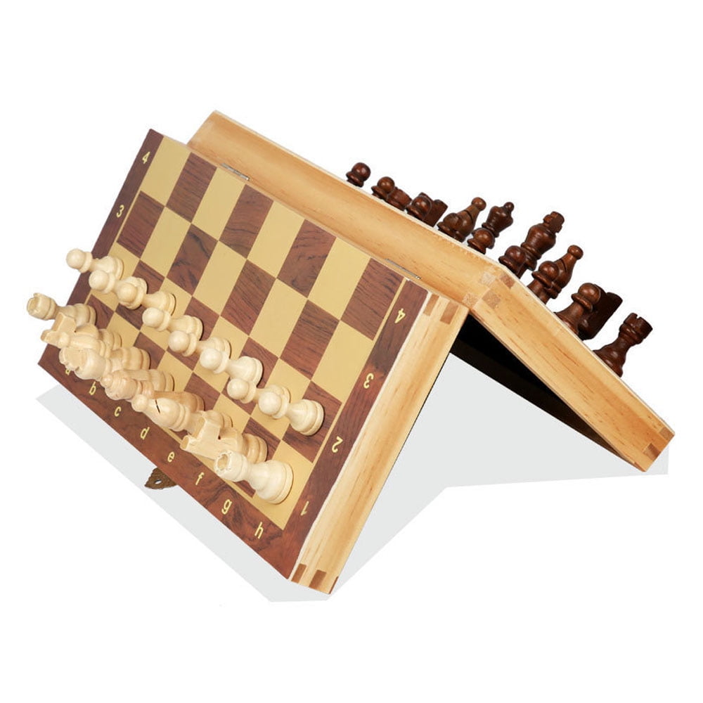300 25mm 400 Lixada Portable Wooden Magnetic Chessboard Folding Board Chess Game International Chess Set for Party Family Activities Wood,hohe Qualität（300 25mm/400